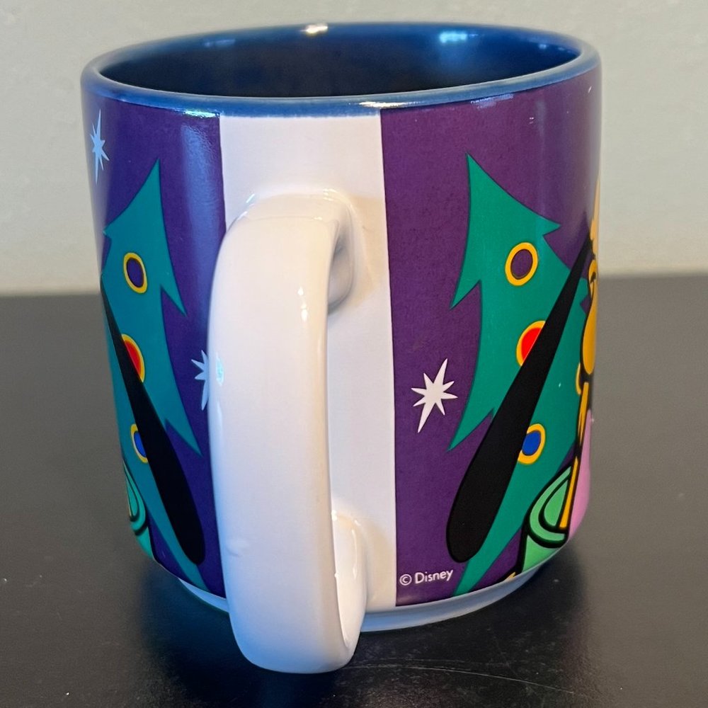 Vintage Disney Store PLUTO Christmas Tree Stars Ceramic Mug - Picture 5 of 10
